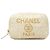 Beauty case Chanel Deauville in tweed beige