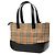 Sac cabas Burberry Beige Haymarket Check Canvas - vue 2