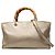 Borsa Satchel Gucci Gold Medium in pelle di vitello Bamboo Shopper D'oro