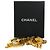 Collar Chanel Gold CC con colgante de doble corazón chapado en oro Dorado - vista 5