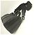Sac à main Louis Vuitton Monogram Taurillon Keepall Bandoulière 25 Noir - vue 4
