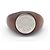 Ring Hermès Anillo Hermes Sellier Brown Silver Wood Band Castaño