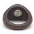 Ring Hermès Anillo Hermes Sellier Brown Silver Wood Band Castaño - vista 2