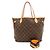 Bolso Tote Louis Vuitton Monogram Neverfull Castaño - vista 20