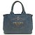Saco Tote PRADA Canapa 1BG439 Azul - vista 2