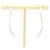 Autre Marque Pendientes largos T-drop Elsa Peretti de Tiffany & Co.