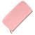 Portafoglio lungo Chanel in pelle di vitello granulata rosa