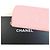 Portafoglio lungo Chanel in pelle di vitello granulata rosa - vista 8