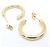 Autre Marque Orecchini a cerchio Tiffany in oro giallo 18K - vista 3