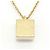 Céline Celine Triomphe Cube Necklace Golden - view 2