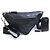 Prada Triangle Pochette Crossbody Bag aus schwarzem Leder