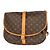Louis Vuitton Saumur Monogram Canvas 35 Castaño - vista 2