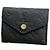 Louis Vuitton Tri-fold Wallet Monogram Empreinte Portefeuille Zoe Black