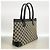 Borsa Tote Gucci GG Canvas Nero Beige - vista 2