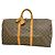 Borsa Louis Vuitton Boston Monogram Keepall 55 Marrone