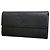 Cartera larga de Chanel en piel de becerro granulada negra Negro