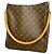 Louis Vuitton Monogram Looping GM Shoulder Bag Brown