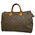 Bolso Louis Vuitton Monogram Speedy 35 Castaño