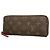 Louis Vuitton Monogram Portefeuille Clemence Long Wallet Marrom Rosa