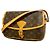 Bolso de hombro Louis Vuitton Monogram Sologne Castaño