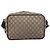 Bolsa Messenger Gucci com bolso frontal com zíper em GG Coated Canvas medium Bege - vista 2