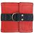 Cartera Christian Dior Addict de lona y cuero Negro Roja