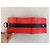 Cartera Christian Dior Addict de lona y cuero Negro Roja - vista 3