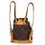 Louis Vuitton Vintage Montsouris Monogram Canvas MM Marron - vue 2