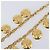 Chanel Vintage Diamond Coco Mademoiselle Long Metal Golden - Ansicht 6