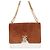 Borsa a tracolla con catena Burberry TB Medium Marrone Bianco