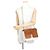 Borsa a tracolla con catena Burberry TB Medium Marrone Bianco - vista 5