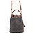 Céline Sac à main Celine Clara Medium Triomphe en cuir de veau Marron - vue 2