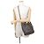Céline Sac à main Celine Clara Medium Triomphe en cuir de veau Marron - vue 5