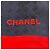 Pañuelo de seda Chanel en azul marino con diseño de camelia - vista 2