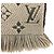 Estola de Lã e Seda Monogram Louis Vuitton Bege - vista 6