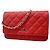 Bolso Bandolera con Cadena Chanel Matelassé Roja