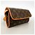 Borsa a tracolla Louis Vuitton Monogram Pochette Twin PM Marrone - vista 2