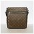 Bolsa de Ombro Louis Vuitton Monogram Macassar Bass MM Marrom - vista 11