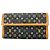 Portafoglio lungo tri-fold Louis Vuitton in Noir Nero