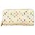 Portafoglio lungo Louis Vuitton Monogram Multicolor Rosa Bianco