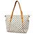 Louis Vuitton Damier Azur Totally MM Tote Bag Weiß