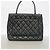 Bolso Tote Chanel de piel de becerro granulada negra Negro - vista 9