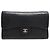 CHANEL CLASSIQUE TIMELESS BLACK QUILTED LEATHER WALLET