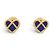 NUOVI ORECCHINI POIRAY L'ATTRAPE COEUR LAPIS LAZULI ORO 18K 1.9GR Blu