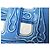 Hermès VINTAGE HERMES MAILLONS 1973 LATHAM CARRE 90 SEIDENTUCH BLAU - Ansicht 13