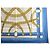 Hermès VINTAGE HERMES MAILLONS 1973 LATHAM CARRE 90 SEIDENTUCH BLAU - Ansicht 4