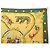 Hermès FOULARD VINTAGE HERMES PLUMES & GRELOTS 1ª EDIZIONE CARRE 90 SETA BROCCATA Verde - vista 3