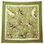 Hermès FOULARD VINTAGE HERMES COLS VERTS 1ª EDIZIONE CARRE 90 IN SETA Verde