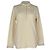 Polo Burberry Zulia Sleeve em algodão marfim Branco Cru