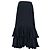 Falda maxi con volantes y capas Chloé en algodón negro